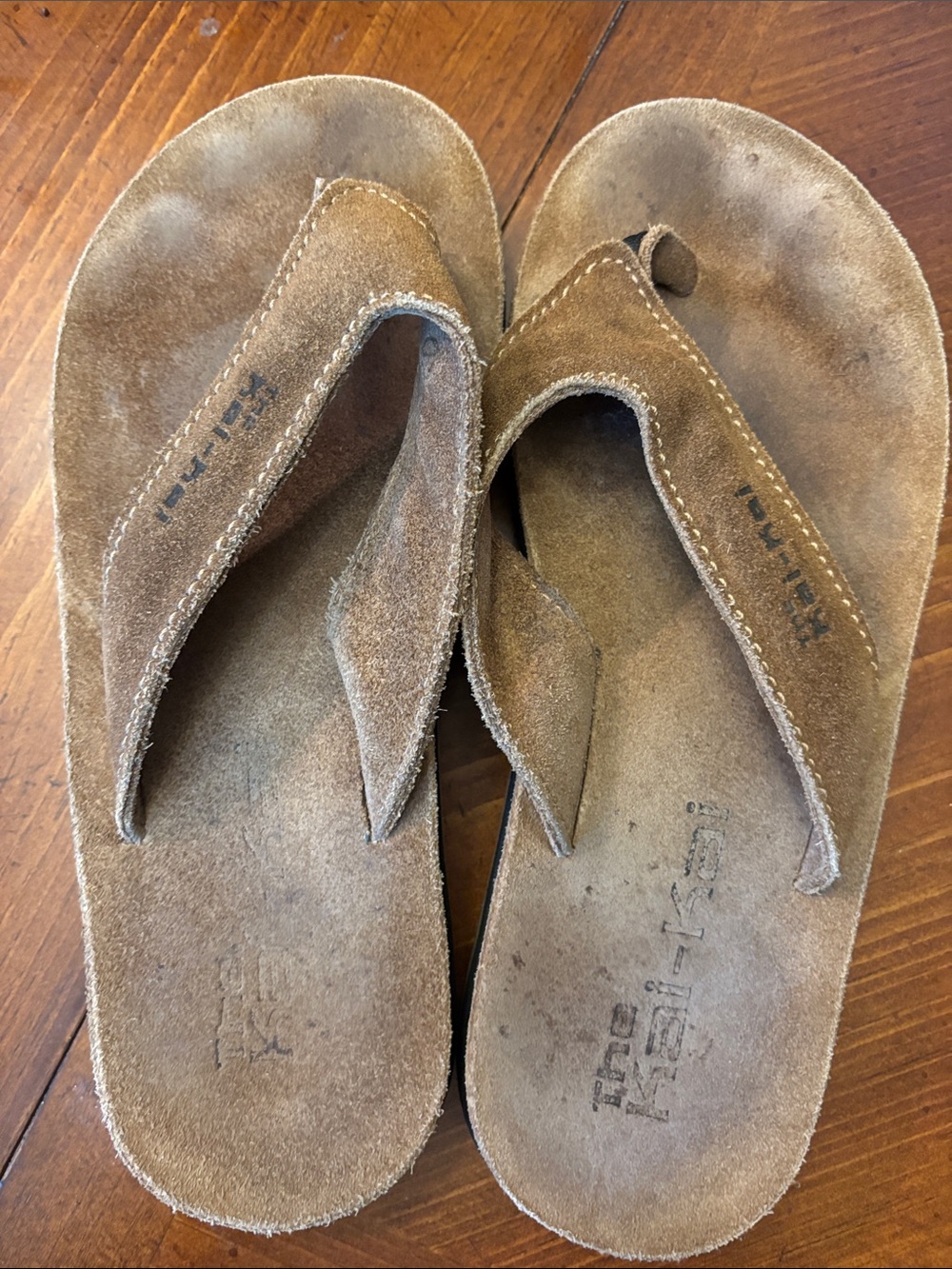 Kai-Kai Brown Suede Flip Flop Sandals